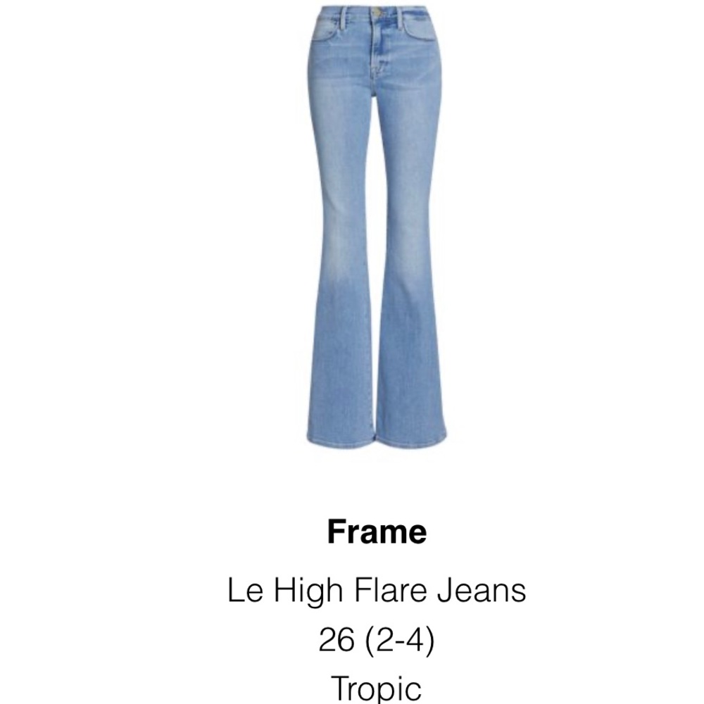 Frame le high flare denim